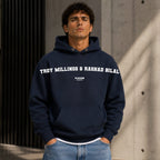 Troy Millings & Rashad Bilal name-print hoodie - navy