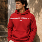 Troy Millings & Rashad Bilal name-print hoodie - red