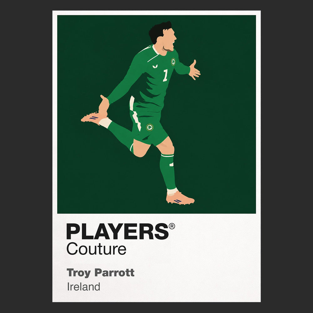 Troy Parrott Republic of Ireland black Icon Frame artwork detail