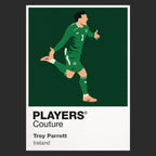 Troy Parrott Republic of Ireland black Icon Frame artwork detail