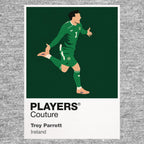 Troy Parrott Republic of Ireland grey Icon Frame artwork detail
