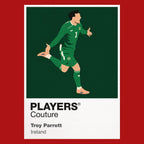 Troy Parrott Republic of Ireland red Icon Frame artwork detail