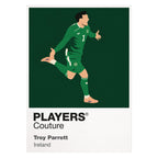 Troy Parrott Republic of Ireland white Icon Frame artwork detail