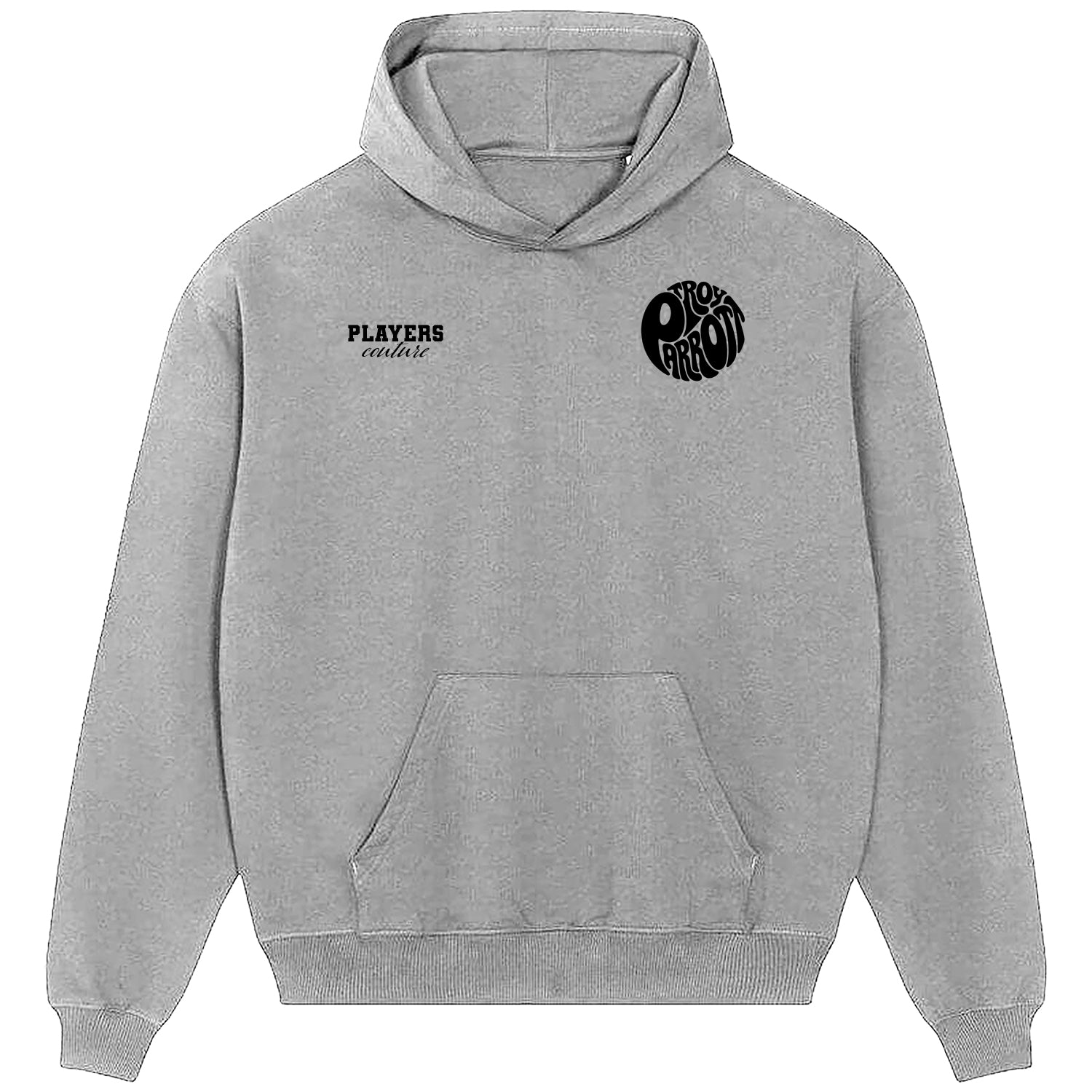 Troy Parrott Logo Players Couture Men's Casual Hoodie Gray