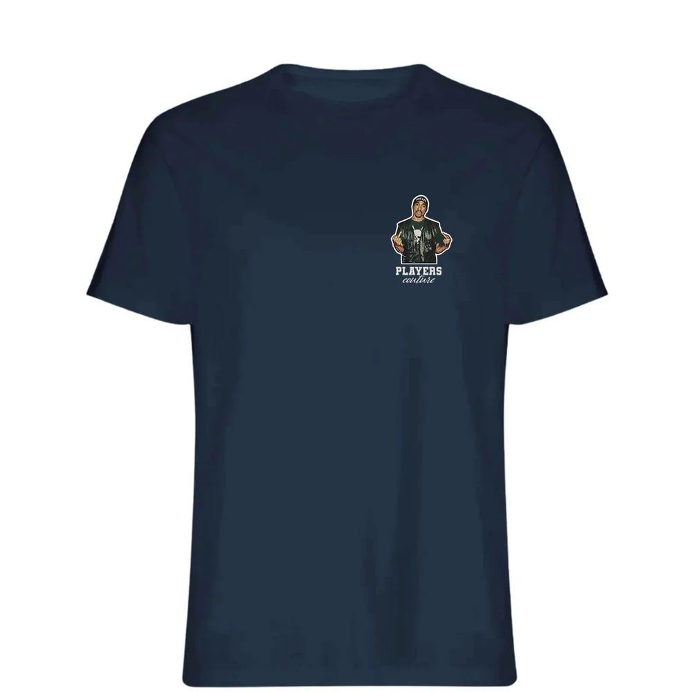 Tupac Shakur 2pac t-shirt – white men's t-shirt featuring the Tupac Shakur 2pac Players Couture logo