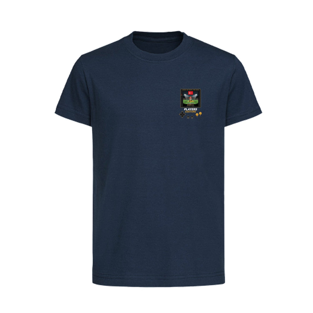 Turkey World Cup 8-Bit Kids T-Shirt retro gaming football design by Players Couture