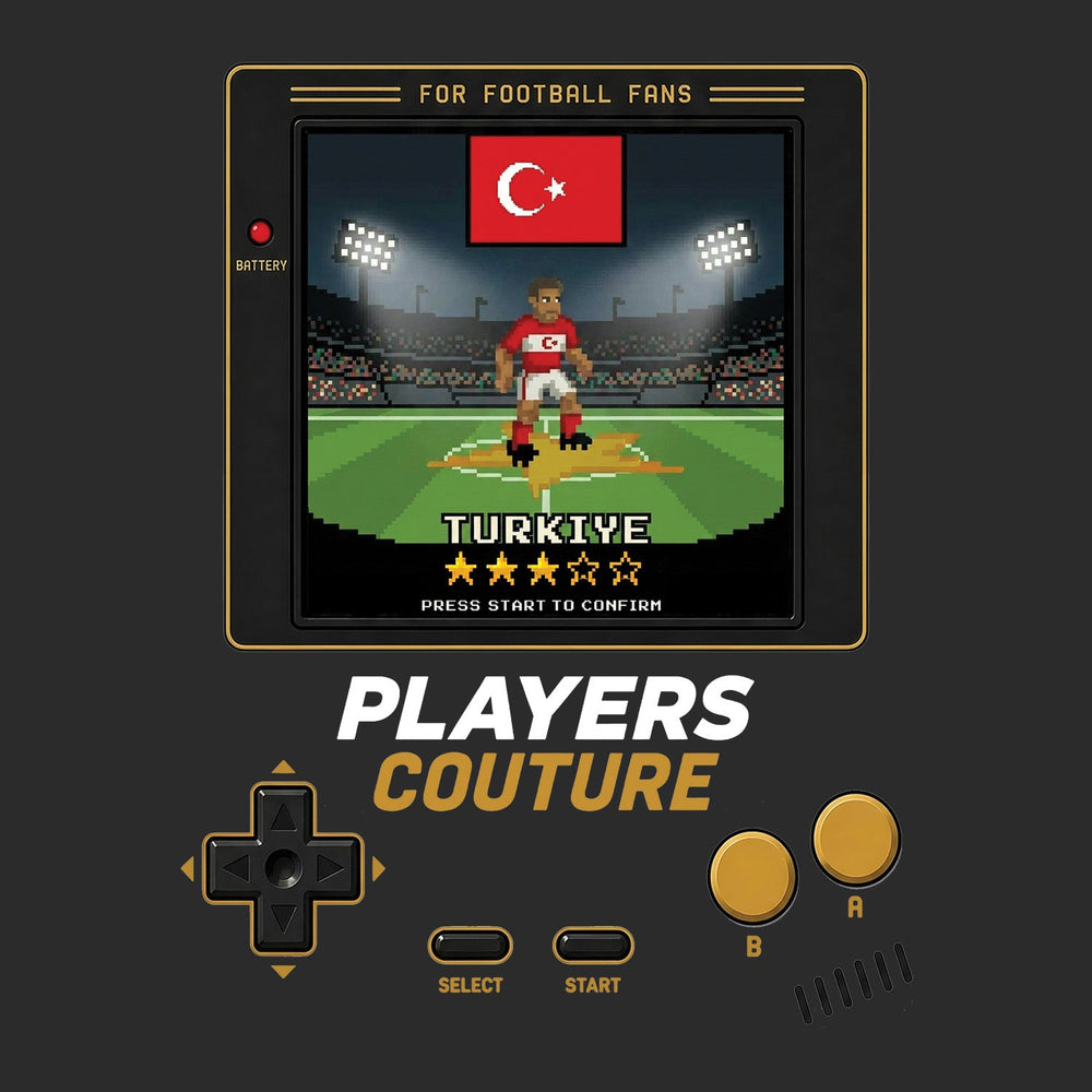 Turkey World Cup 8-Bit Men's Hoodie retro gaming football design by Players Couture