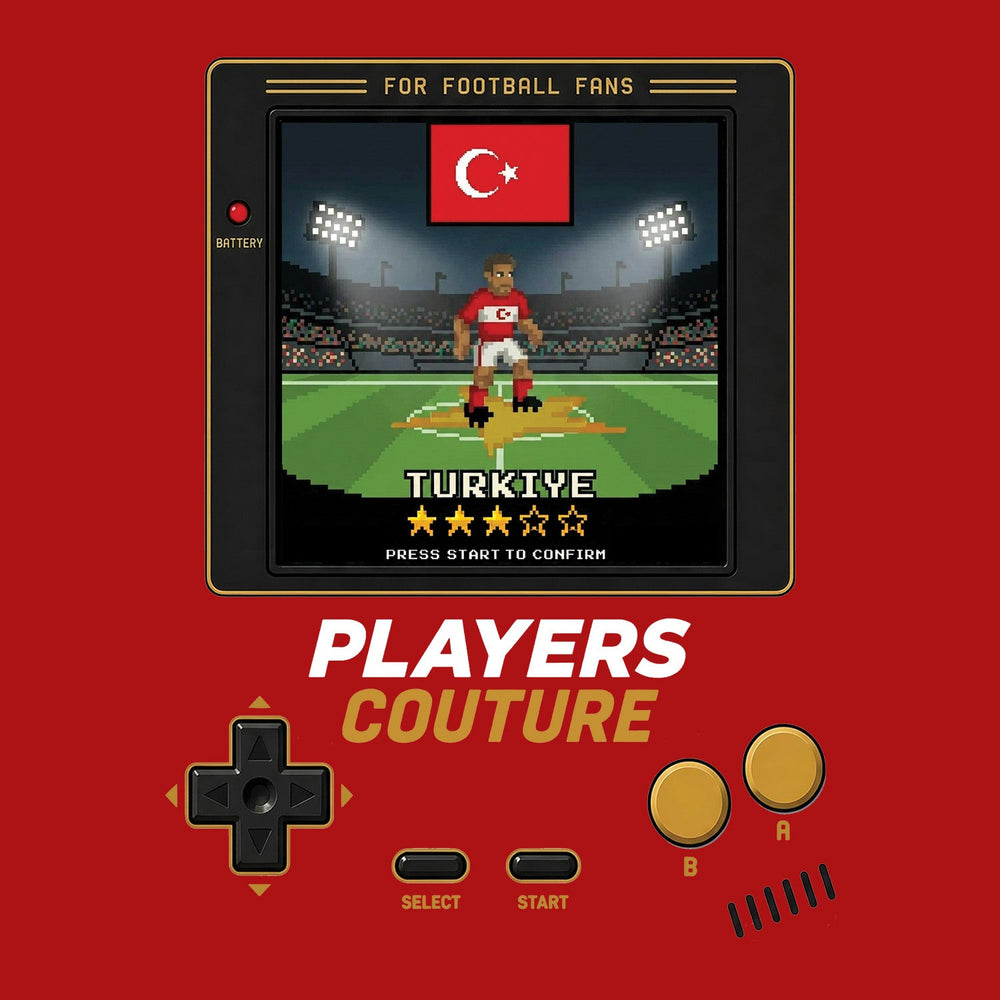 Turkey World Cup 8-Bit Men's Hoodie retro gaming football design by Players Couture
