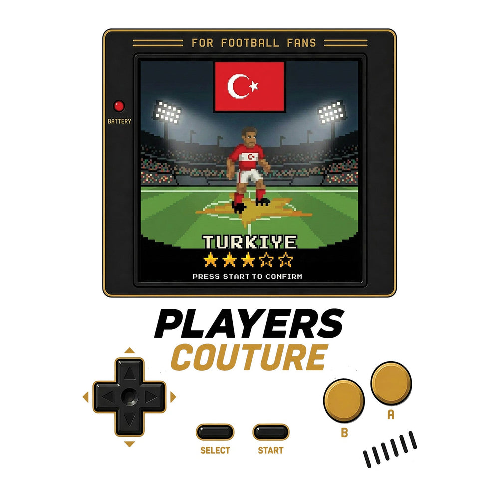 Turkey World Cup 8-Bit Men's Hoodie retro gaming football design by Players Couture