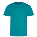 Custom Upload Your Logo Men's Sports T-Shirt – close-up detail shot of the Custom Upload Your Players Couture logo design