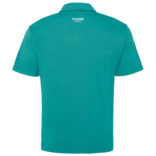 Essentials Collection Men's Cool Active Turquoise Polo Shirt - Icon Design (View 2)