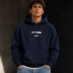 Ty Cobb name-print hoodie - black