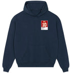 Tyreek Hill 10 Chiefs hoodie – navy men's hoodie featuring the Tyreek Hill 10 Chiefs Players Couture logo