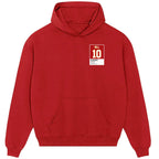 Tyreek Hill 10 Chiefs hoodie – red men's hoodie featuring the Tyreek Hill 10 Chiefs Players Couture logo