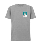 Tyreek Hill 10 Dolphins t-shirt – grey men's t-shirt featuring the Tyreek Hill 10 Dolphins Players Couture logo