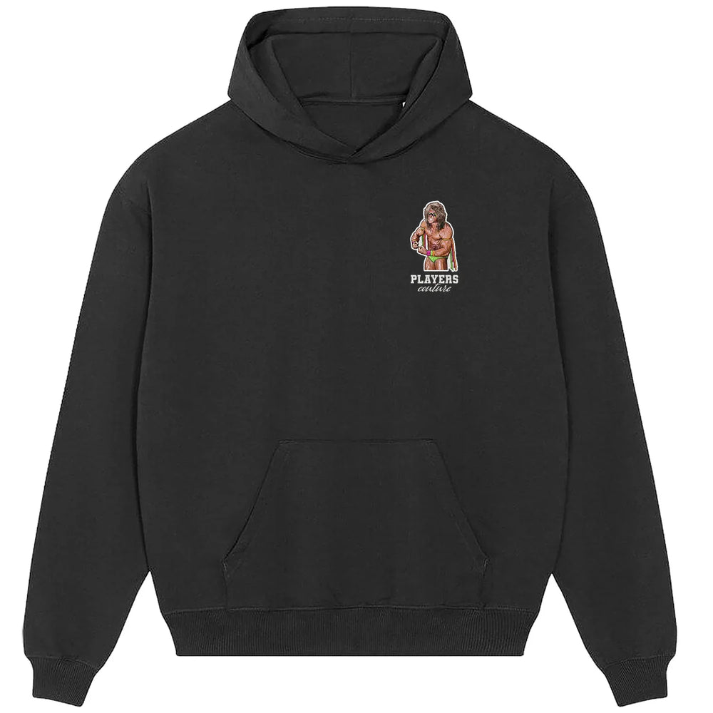 Ultimate Warrior hoodie – white men's hoodie featuring the Ultimate Warrior Players Couture logo