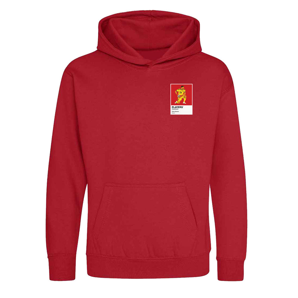 Unai Simon Spain Icon Frame Kids Hoodie - Red