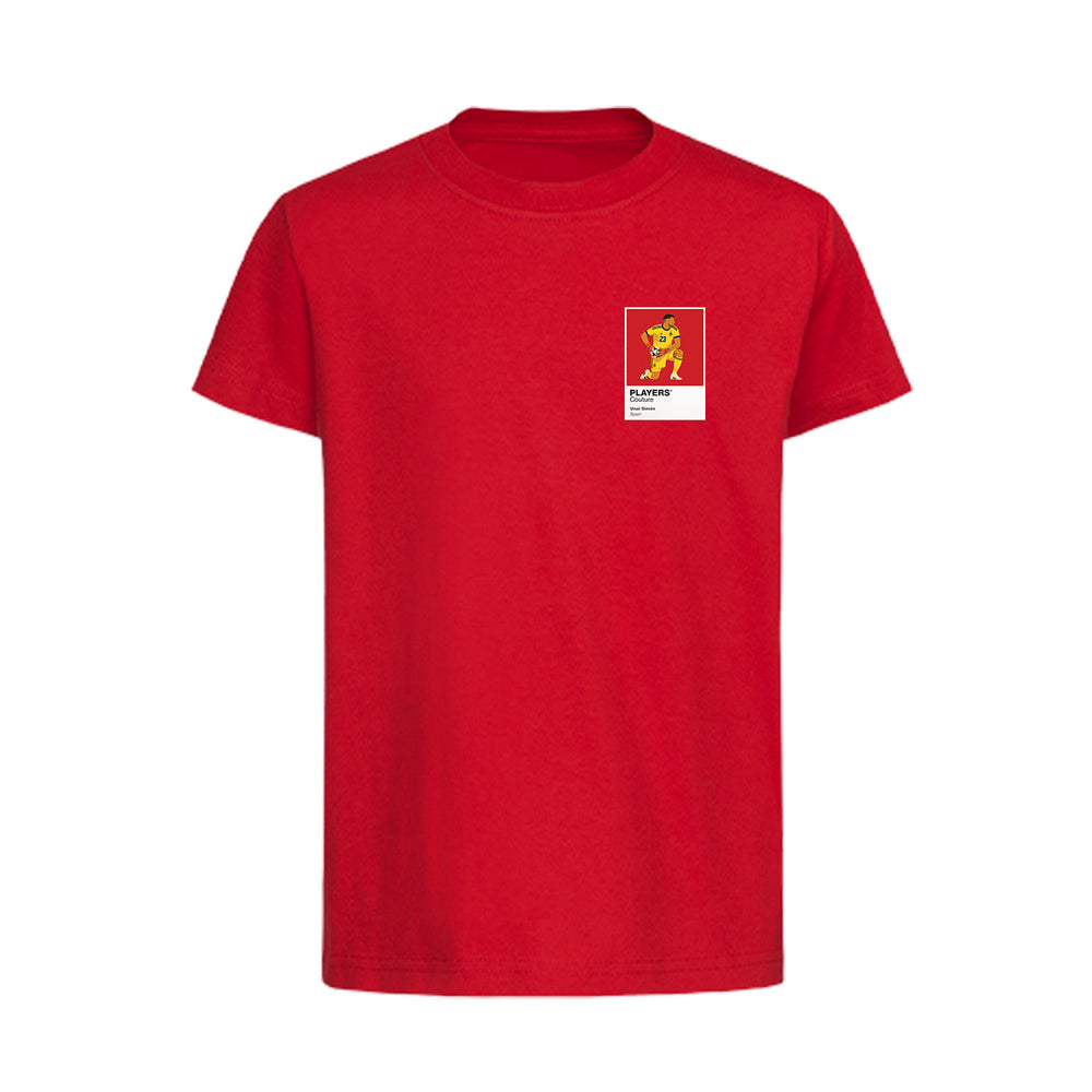 Unai Simon Spain Icon Frame Kids T-Shirt - Red