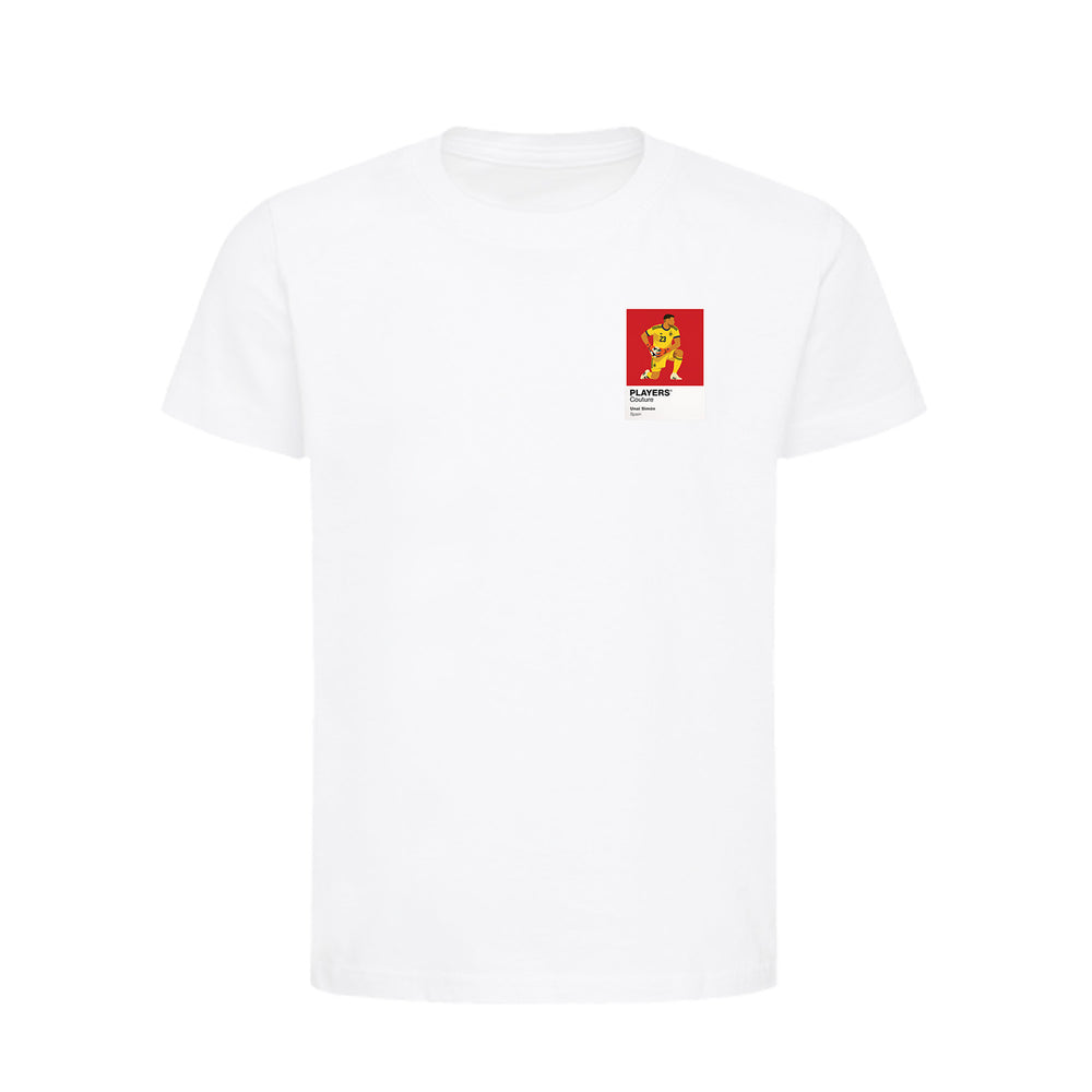 Unai Simon Spain Icon Frame Kids T-Shirt - White