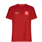 United t-shirt – red men's t-shirt featuring the United Players Couture logo