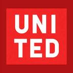 United Logo Men's T-Shirt – red close-up detail shot of the United Players Couture logo design
