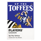 Up the Toffees Everton supporter slogan Icon Frame artwork on white