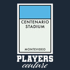Uruguay hoodie – navy men's hoodie with white Uruguay letters and Players Couture logo on the chest