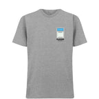 Uruguay Monopoly Card t-shirt – close-up of white Uruguay Monopoly Card lettering and Players Couture logo on the chest