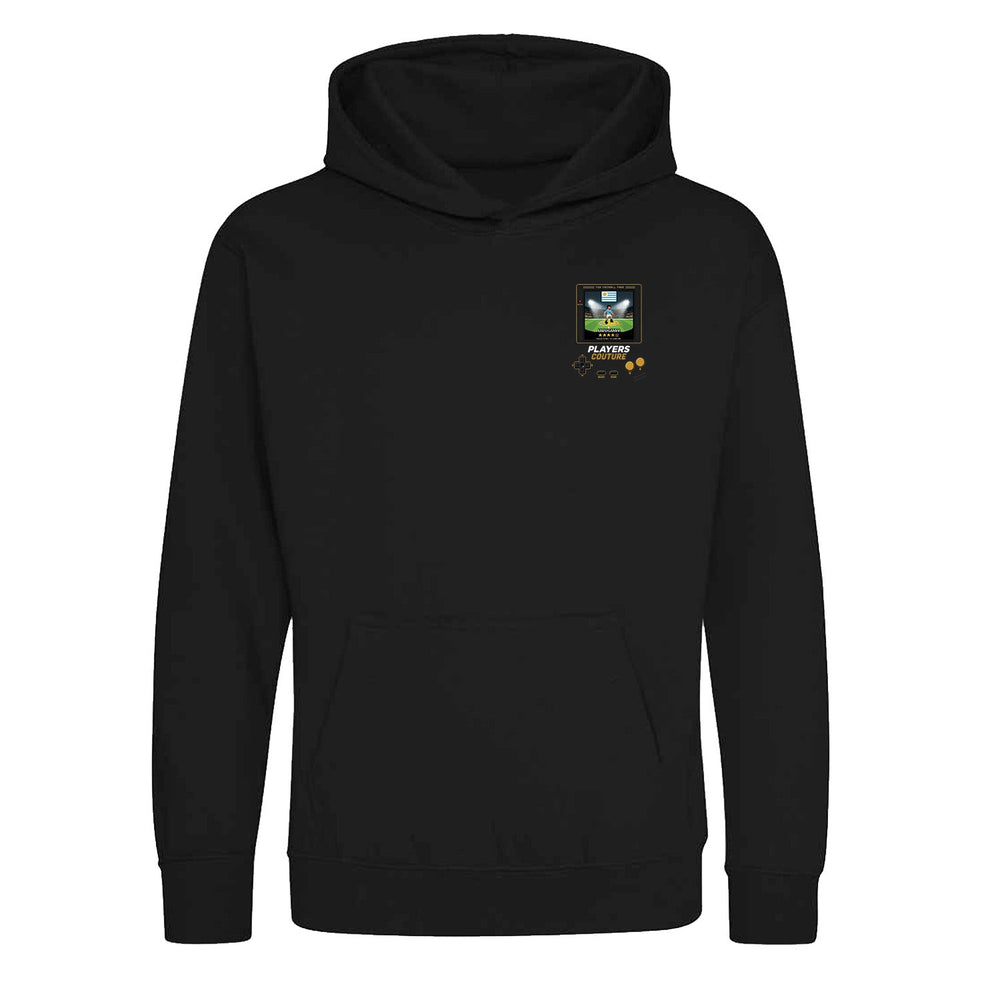 Uruguay World Cup 8-Bit Kids Hoodie retro gaming football design by Players Couture