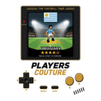 Uruguay World Cup 8-Bit Men's T-Shirt retro gaming football design by Players Couture