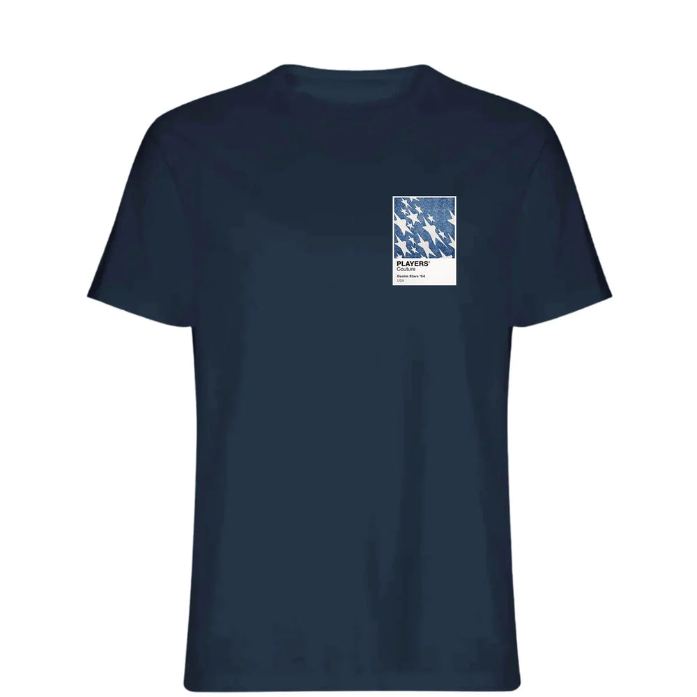 USA 1994 Denim Away t-shirt – navy men's t-shirt featuring the USA 1994 Denim Away Players Couture logo