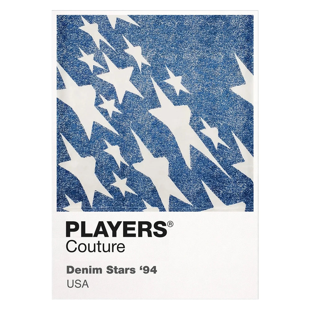 USA 1994 Denim Away Classic Football Shirt Team Colours Frame Men's T-Shirt – white close-up detail shot of the USA Players