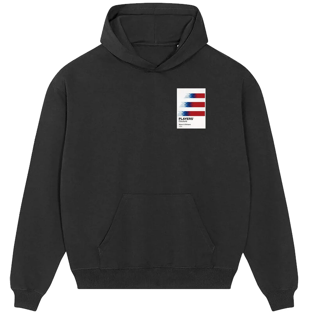 USA hoodie – black men's hoodie featuring the USA Players Couture logo