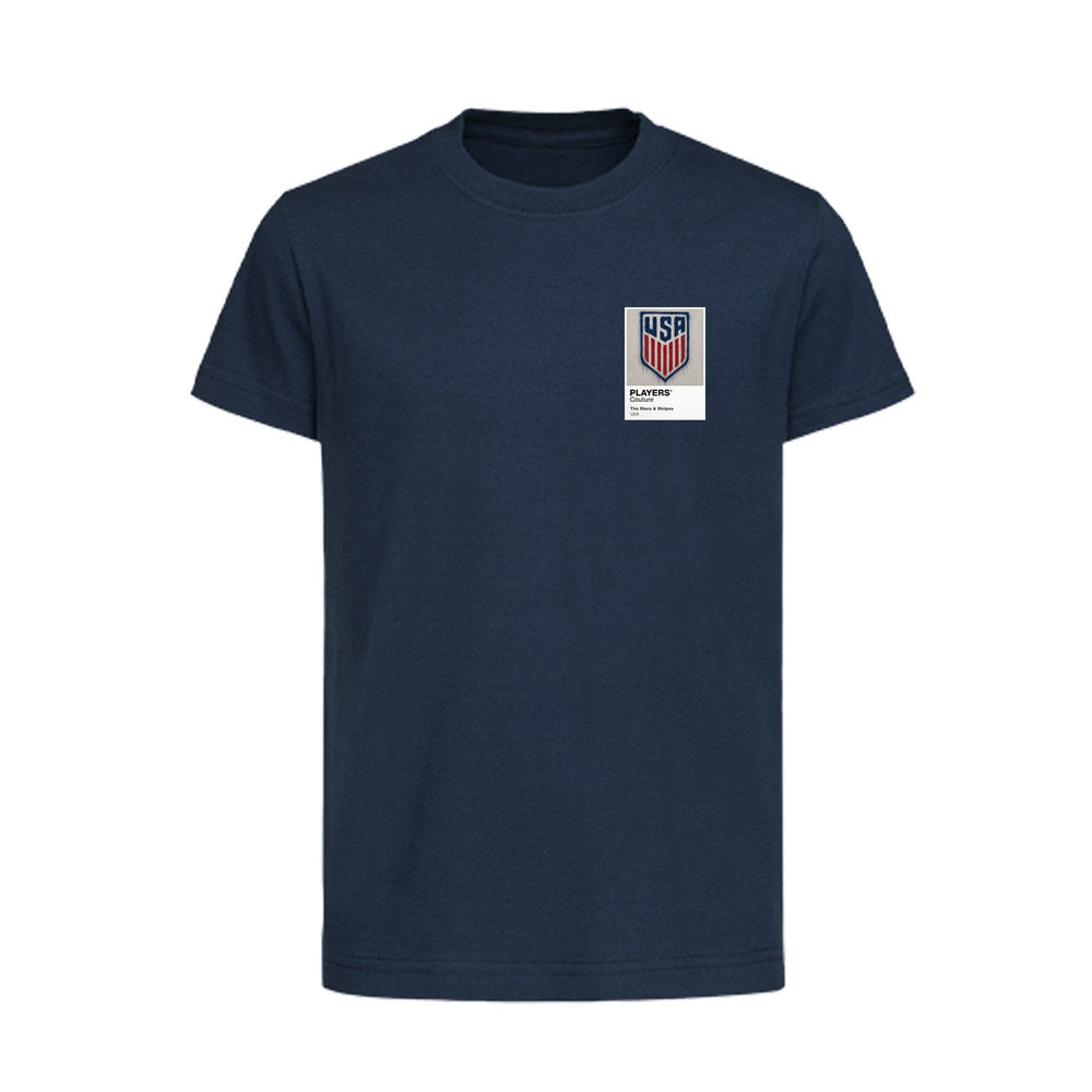 USA Logo Graffiti Frame Kids T-Shirt - usa graffiti frame kids navy tshirt
