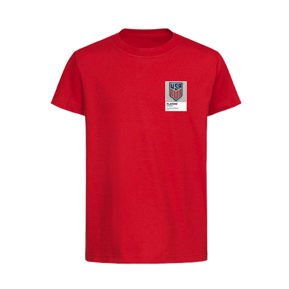 USA Logo Graffiti Frame Kids T-Shirt - usa graffiti frame kids red tshirt