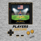 USA World Cup 8-Bit Men's T-Shirt retro gaming football design by Players Couture