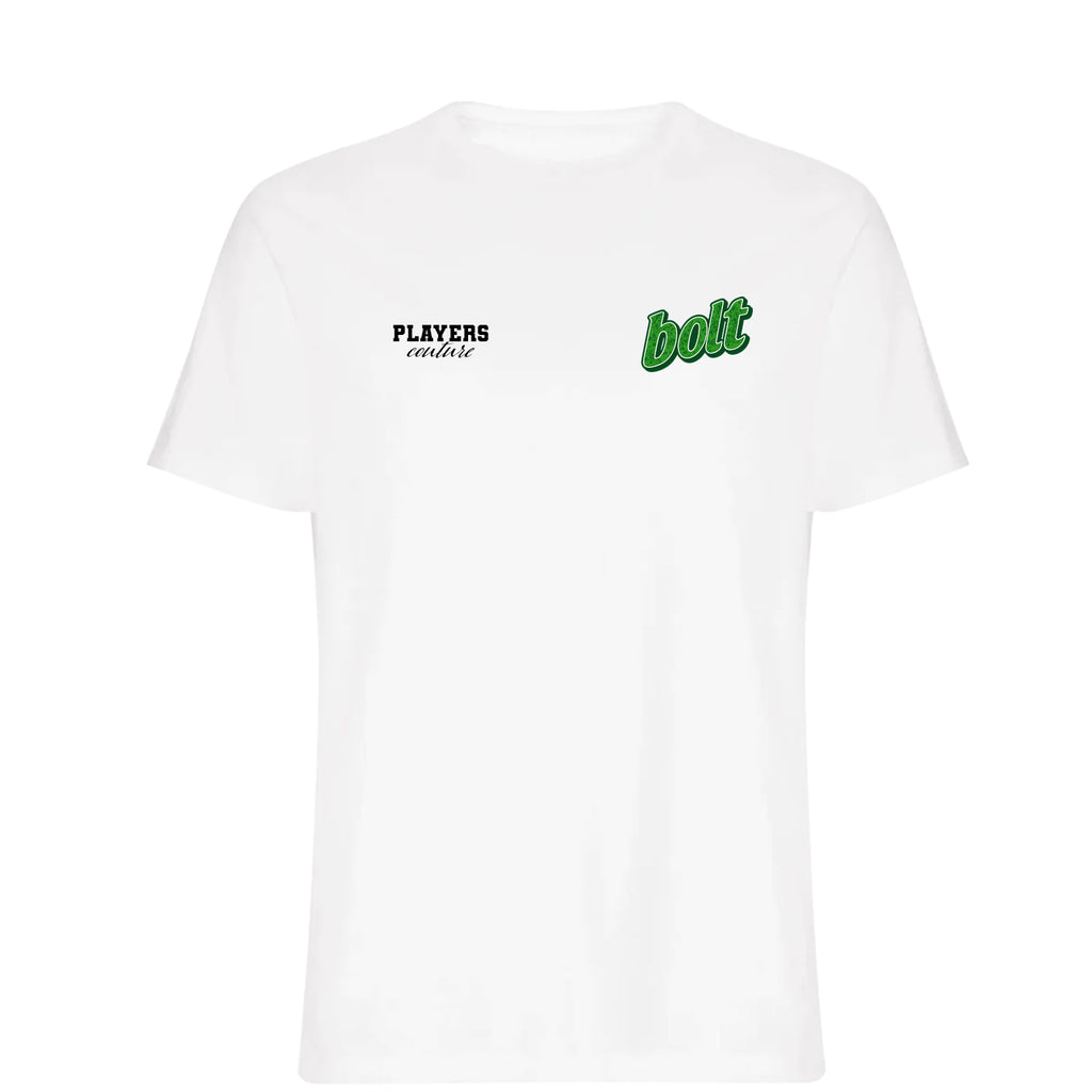 Usain Bolt Logo Players Couture Mens T-Shirt White