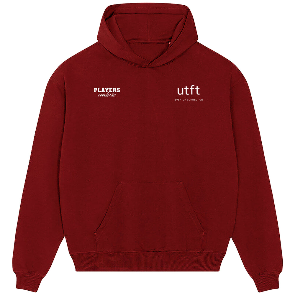 Up The Toffees UTFT Logo Players Couture Men's Casual Hoodie Red