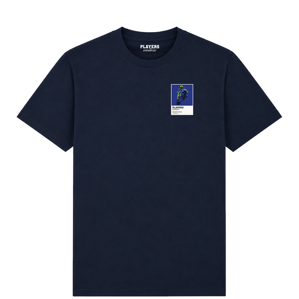 Valentino Rossi Motorcycling Icon Frame Men's T-Shirt - Navy