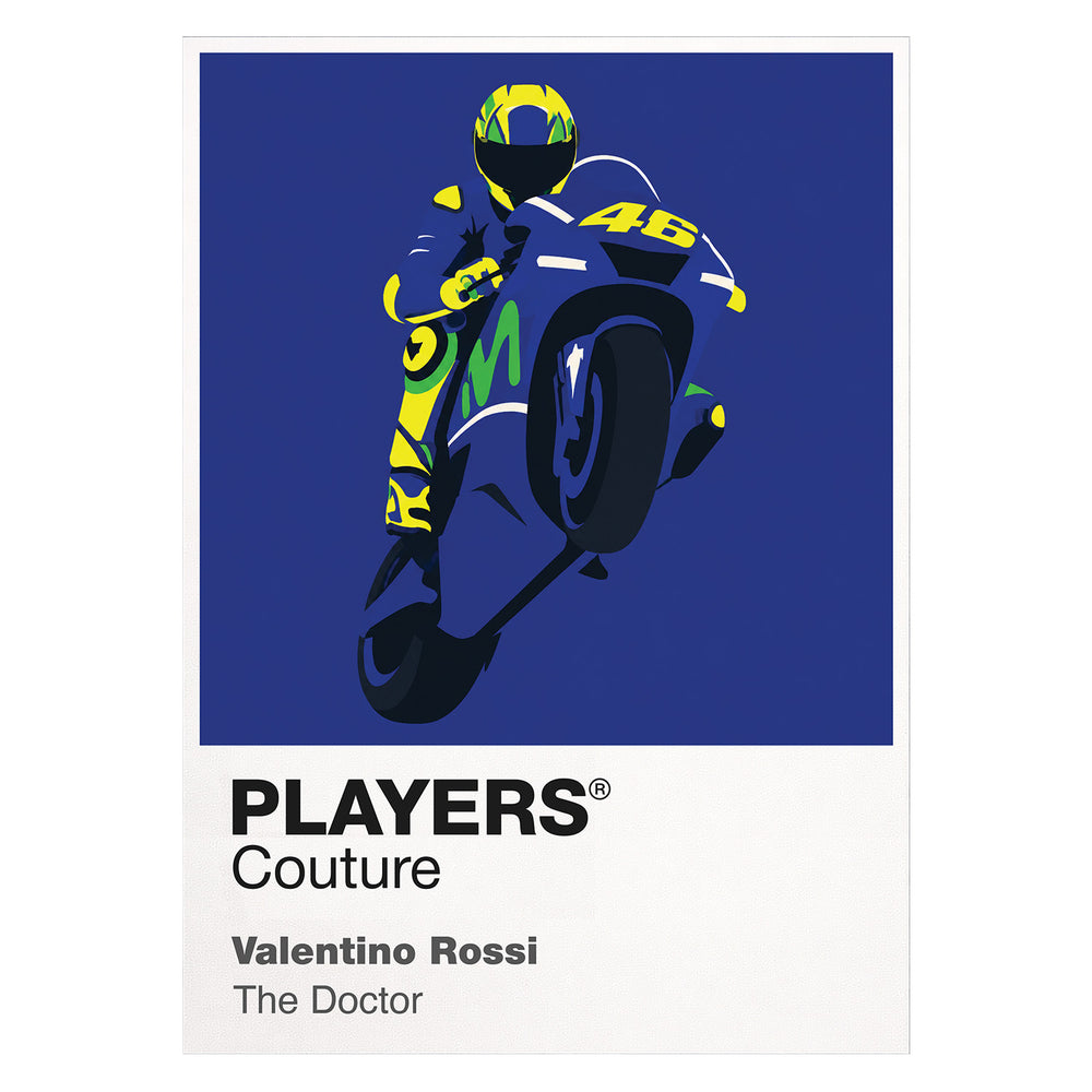 Valentino Rossi Motorcycling Icon Frame - Icon Design