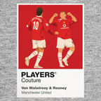 Van Nistelrooy & Rooney Manchester United Men's T-Shirt - Grey