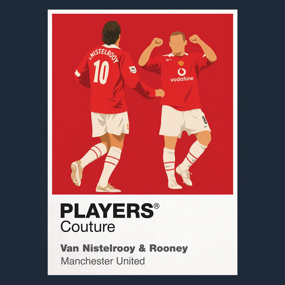 Van Nistelrooy & Rooney Manchester United Men's Hoodie - Navy