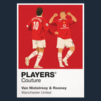 Van Nistelrooy & Rooney Manchester United Men's Hoodie - Navy