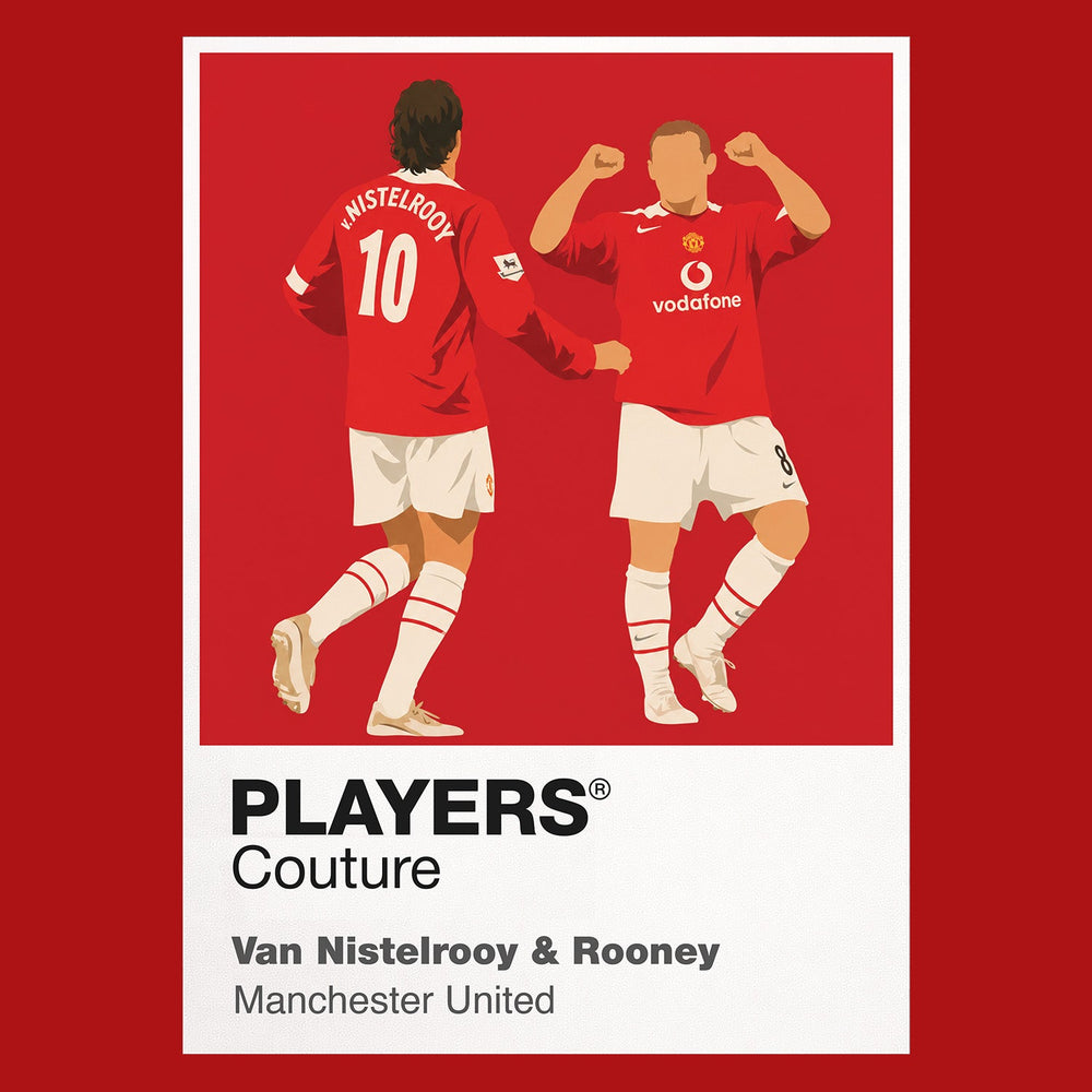 Van Nistelrooy & Rooney Manchester United Men's T-Shirt - Red