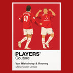 Van Nistelrooy & Rooney Manchester United Men's T-Shirt - Red