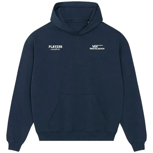 Van Nistelrooy hoodie – navy men's hoodie featuring the Van Nistelrooy Players Couture logo