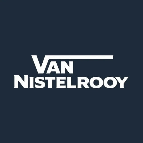 Ruud Van Nistelrooy Logo Men's T-Shirt – navy close-up detail shot of the Ruud Van Nistelrooy Players Couture logo design