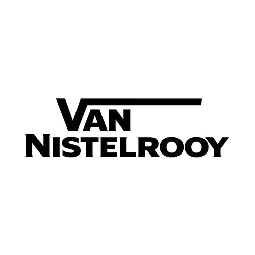 Ruud Van Nistelrooy Logo Men's T-Shirt – white close-up detail shot of the Ruud Van Nistelrooy Players Couture logo design
