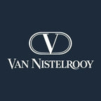 Ruud Van Nistelrooy V Logo Men's T-Shirt – navy close-up detail shot of the Ruud Van Nistelrooy V Players Couture logo design