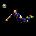 Robin van Persie Icon Players Couture Men's Black Hoodie